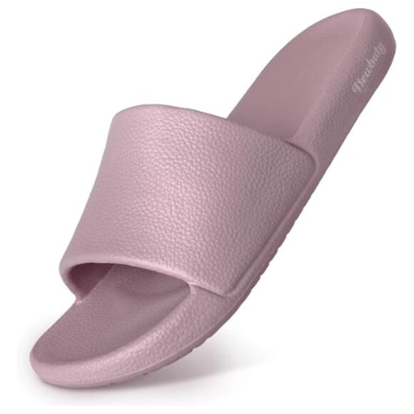 Slip on Unisex Slides Women  Men Quick Drying Shower Slippers, Waterproof  39-40 - Picture 1 of 6